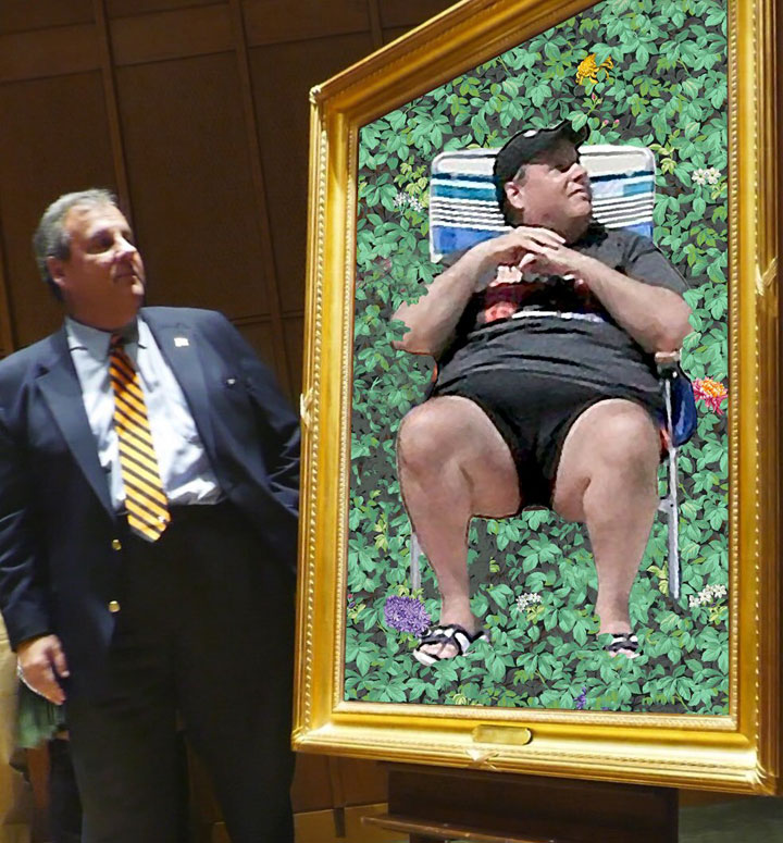 Chris Christie and his official portrait (not)