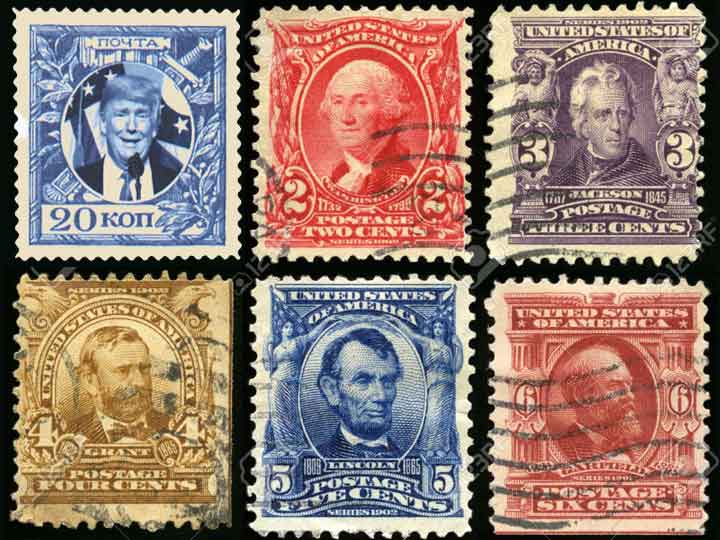 u.s. president stamps